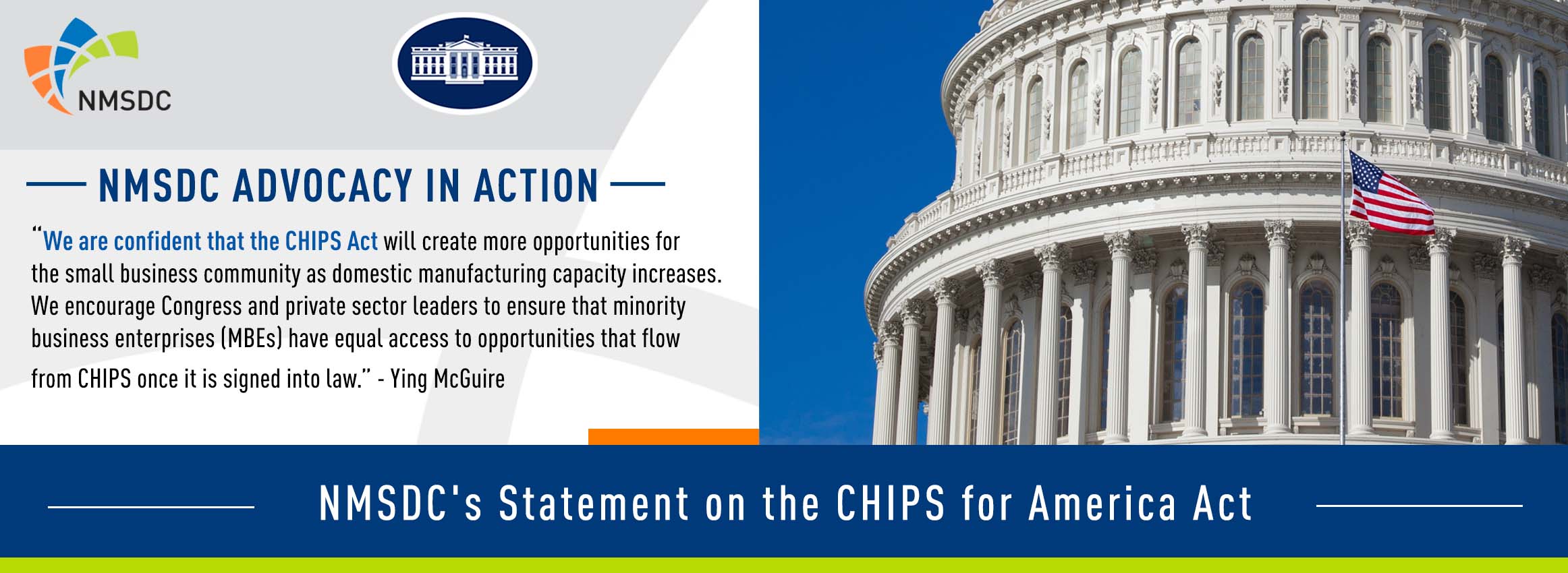 Declaración del NMSDC sobre la ley CHIPS for America NMSDC
